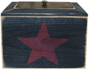 Primitive Recipe Box with Star