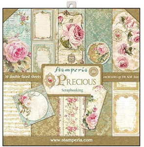 Pack 10 sheets double face 12"x12" -Precious