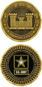 ARMY ENGINEERS Collectible Challenge Pewter Coin