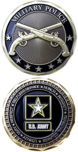 US Army  Military Police Crossed Guns Coin