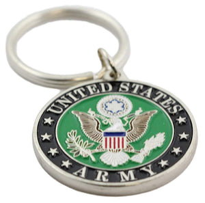 KEY RING-ARMY SYMBOL ZINC-PWT