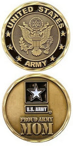 US Armed Forces Army Proud Mom - Challenge Coin