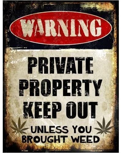 Private Property Metal Novelty Parking Sign