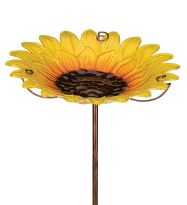 Birdbath/Feeder Stake - Sunflower