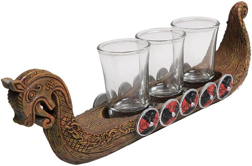 VIKING SHIP SHOTGLASS HOLDER