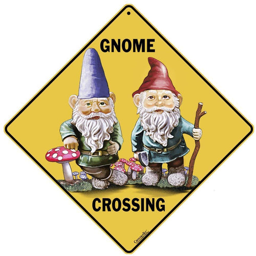 X341 - Gnome Crossing Sign