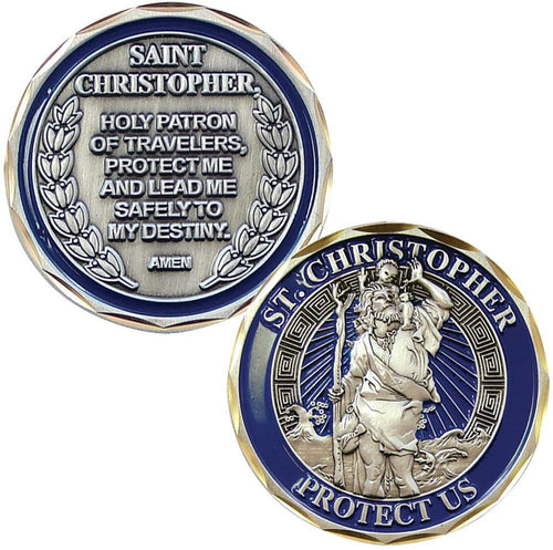 New St. Christopher Challenge Coin