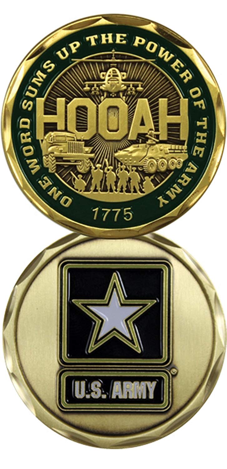 U.S. Army One Word HOOAH! Challenge Coin