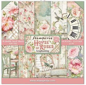 Pack 10 sheets double face 12"x12" - House of Roses