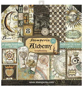 Pack 10 sheets double face 12"x12" -Alchemy