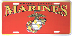 U.S. Marine Corps 12" x 6" License Plate