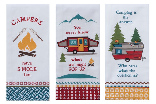 Camping Life Kitchen Tea Towels